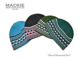 【Robert Mackie】ロバート・マッキー Diced Diamond Hat ダイス・ダイアモンド・ニットキャップ