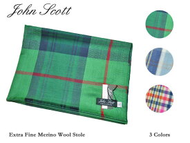 【John Scott】ジョン・スコット Extra Fine Merino Wool Stole メリノウール・ストール