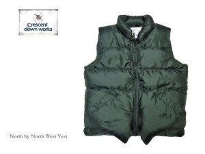�y���������z�yCrescent Down Works�z�N���Z���g�_�E�����[�N�X 301 DR North by North West Vest �u���b�N ���f�B�[�X�t���[�T�C�Y