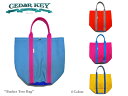 【Cedar Key】シダーキー Bucket Tote Bag(M)キャンバス・バケツ型カラフルトートバッグ