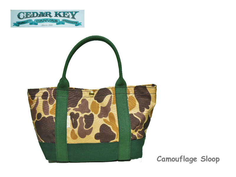Camouflage Sloop Key】シダーキー 【Cedar Tote HunterGreen（ハンターグリーン） スループトートバッグ トートバッグ