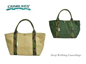 【Cedar Key】シダーキー Sloop Webbing Camouflage Tote スループトートバッグ