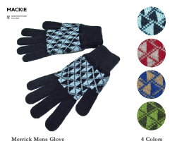 ＜ネコポス対応＞【Robert MACKIE】ロバート・マッキー Merrick Mens Glove メンズ・ジャカード手袋