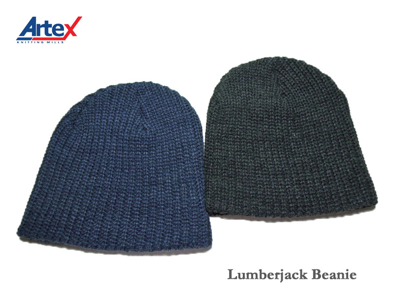 リーズナブルでアクリル素材の暖かいアイテム ネコポス対応 Artex ブランド品 knitting mills Beanie Lumberjack アーテックスニッティングミルズ ビーニーキャップ セールSALE％OFF