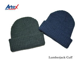 ＜ネコポス対応＞【Artex knitting mills】アーテックスニッティングミルズ Lumberjack Cuff ニットキャップ