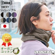 【全品最大15%OFFクーポン！8/20 23:59迄】日本製 CHARM トルネードR/V天竺 オーガニックコットン ワッチ…