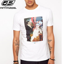 【55DSL】【大きいサイズ・メンズ】【XL/XXLサイズ】メンズ半袖Tシャツ/55DSL Limited Edition T-Shirt（カラー：White）【10P03Dec16】