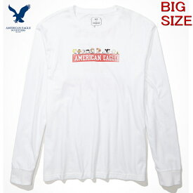 初売り 大きいサイズ メンズ XL/XXL/XXXL アメリカンイーグル 長袖Tシャツ メンズ American Eagle Outfitters
