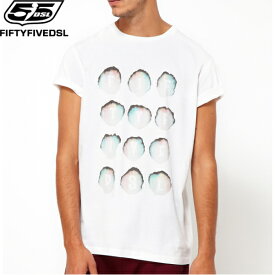 【55DSL】【大きいサイズ・メンズ】【XL/XXLサイズ】メンズ半袖Tシャツ/55DSL T-Shirt With T-Ink Logo（カラー：White）【10P03Dec16】