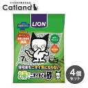 【在庫処分!最大50%OFFクーポン★7/30迄】猫砂 お茶でニオイをとる砂(7L*4袋セット) ライオン LION【ニオイをとる砂】