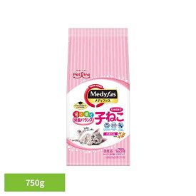 メディファス 子ねこ　12か月まで　チキン味 750g 1041014 ペット ペットライン 猫 総合栄養食 尿石 下部尿路 子猫 カルシウム ペットライン株式会社