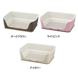 [店内ほぼ全品ポイントUP★ ※15日20時〜6H限定]猫 トイレ お掃除簡単 壁付き ステップ壁付 レギュラー 犬 水洗い メッシュ しつけ 壁あり リッチェル ダークブラウン ライトピンク アイボリー