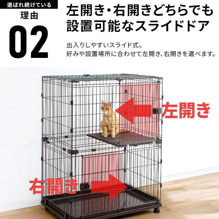 楽天市場】【2,000円OFFクーポン！27日9:59迄】猫 ケージ 3段 