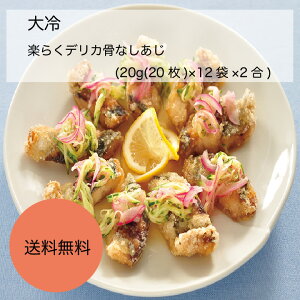 【送料無料】【業務用】【大容量】大冷 楽らくデリカ骨なしあじ (20g(20枚)×12袋×2合)