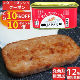 22日まで 10%off クーポン ＆ ポイント 10倍 マラソン 限定 24缶 わしたポーク JAPAN 備蓄 非常食 食料 食料品 缶詰 備蓄用 缶詰め 詰め合わせ 楽天1位 国産 無添加 無塩せき 送料無料 防災 長期保存 ランチョンミート 発色剤 不使用