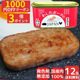 限定 17日まで 1600円off クーポン ＆ ポイント 3倍 12缶 わしたポーク JAPAN 備蓄 非常食 食料 食料品 缶詰 備蓄用 缶詰め 詰め合わせ 楽天1位 国産 無添加 無塩せき 送料無料 防災 長期保存 ポーク ランチョンミート 発色剤 不使用