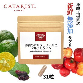 さらに 11%off クーポン利用で1602円＆3倍 ポイント 31粒 ポリフェノール マルチビタミン 11種類 【栄養機能食品】サプリメント サプリ 無添加 滑沢剤 分散剤 アセロラ ビタミンC 葉酸 ナイアシン 野菜不足 ビタミンE ビタミンB2 ビタミンB1 葉酸 ビタミンD ビタミンB12