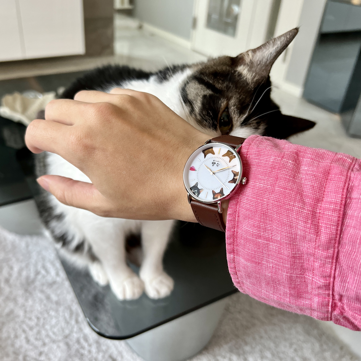 楽天市場】猫の腕時計 猫マスター響介コラボアイテム 猫だらけ腕時計 
