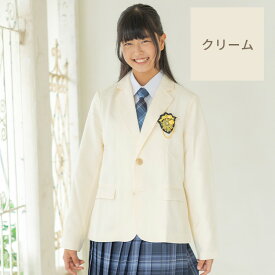 卒服3点セット（ブレザー・ネクタイ・ワッペン）小学校 卒業式 レディース ジャケット スクール 上着 制服（S/M/L/LL/3L/ネイビー/ブラウン/グレー/クリーム/ブラック）キッズ ジュニア JK 女子高生 中学生 高校生 小学生 女の子【送料無料】HJ522951