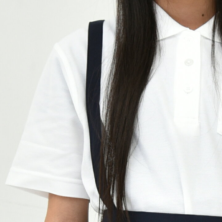 楽天市場 女の子用 ポロシャツ キッズ 白 半袖 100 160cm 子供 制服 通学 学校 小学生 小学校 スクールポロシャツ 学生服 100 110 1 130 140 150 160 送料無料 R 体操服と学生服のcatch