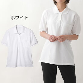 【高評価★4.2/当日発送】ふっくら厚手 ポロシャツ 半袖【毎日休まず発送→最短翌日お届け】白 紺 レディース しっかりハリ感 生地 ホワイト ネイビー ノーアイロン 形態安定 カノコ 鹿の子 吸汗速乾 オフィス 女子 白シャツ 制服 中学 高校 送料無料 LB576082