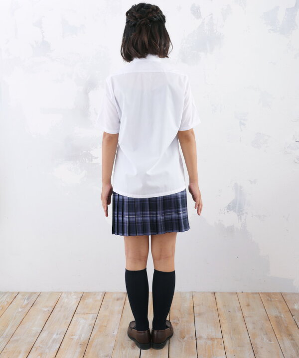 女児 女の子 半袖 スクールシャツ ブラウス 白 形態安定 学校 165 通販