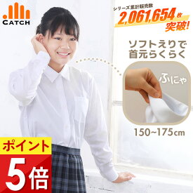 【365日出荷 | 即納】スクールシャツ 女子 長袖 ソフト襟（疲れにくい 柔らかいエリ）150〜175cm 制服 カッターシャツ アイロンらくらく レディース ワイシャツ 白 ブラウス 中学生 高校生 子供 制服 学生服 入学 【送料無料】 FL548331