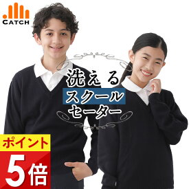 【365日出荷 | 即納】スクールセーター Vネック 小学生 アクリル素材 サラッとした着ごこち ネイビー 紺 無地 洗える 毛玉抑制 小学校 中学校 制服 キッズ ジュニア 男女兼用 男の子 女の子 スクールニット 春 夏 秋 冬 入学【送料無料】R678251
