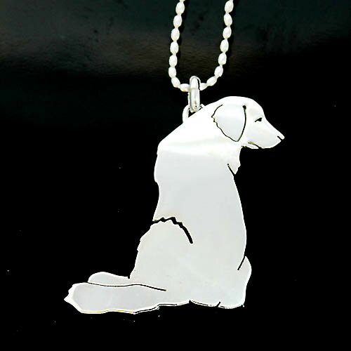 楽天市場 犬 シルバーペンダント シルバーアクセサリー作家 江口タツオさんのオーダーペンダント ゴールデン Catelier キャットリエ
