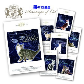 猫夢・猫の12星座カード集 猫グッズ 雑貨 プレゼント 猫モチーフ 【猫】【星座】