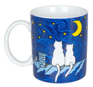 ドイツ・KONITZ Cat at night 夜の猫たちマグカップ【猫 マグカップ 】