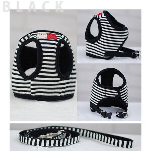 【ハーネス×SS1着、リードS×1本】ハーネスセット 小型犬 ASHUウェアハーネスボーダー リードセット SS 超小型犬 子犬 首を締めない優しいハーネス 抜けない 安全 簡単【 ドッグ トイプードル