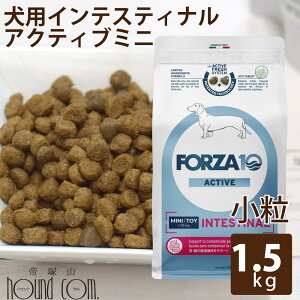 犬用 FORZA10 療法食|インテスティナルアクティブ 1.5kg(ミニ 小粒)(胃腸ケア) フォルツァ10 胃腸ケア療法食 食事療法食 フォルツァディエチ 犬用 無添加 ドックフード ドッグフード