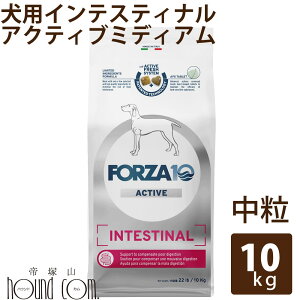 犬 FORZA10 療法食|犬用 インテスティナルアクティブ(胃腸ケア) 10kg(ミディアム 中粒)フォルツァ10 胃腸ケア療法食 食事療法食 フォルツァディエチ 犬用 無添加 ドックフード ドッグ