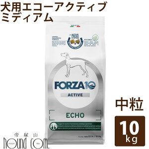 【お取り寄せ】犬 FORZA10 療法食|犬用 エコーアクティブ(耳ケア) 10kg(ミディアム 中粒)フォルツァ10 耳ケア療法食 外耳 耳管 食事療法食 フォルツァディエチ 無添加 ドックフード