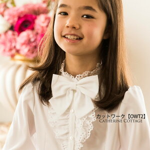楽天市場 キッズ長袖ブラウス 女の子 フリルブラウスyup6 ネコポス優先商品 フォーマル ブラウス シャツ キャサリンコテージ