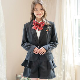 【超目玉 セール】卒業式 女の子スーツ女の子 パンツスーツ 6点セット 小学校卒業式 ガールズぺプラムパンツスーツ 140 150 160 165 キッズ キャサリンコテージ TAKlp