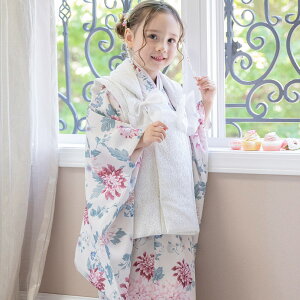 【全品値下 超目玉】七五三着物セット 送料無料 京都絵師によるオリジナル柄&レース生地の被布セット 七五三 753 女の子 男の子 男女兼用 年賀状写真やお正月やひな祭りにも 着物 TAK キャ