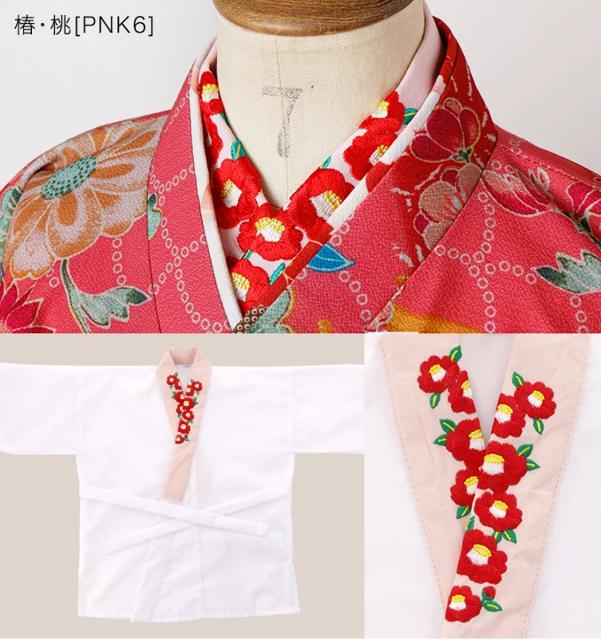 楽天市場】肌襦袢 半衿付き 刺繍 レース キッズ 子供 女の子 【メール 