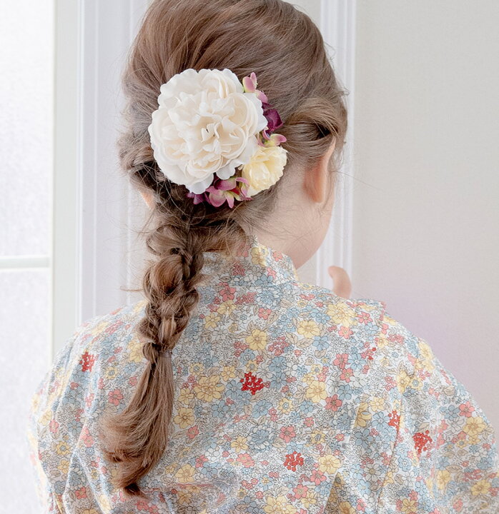 楽天市場】【入学卒業最終セール目玉】ナチュラルフラワーヘアクリップ 