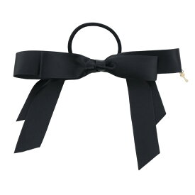 【メール便送料無料】【マラソンセール目玉】リボンヘアゴム 秘密の鍵チャーム付きサテン ヘアポニー ピンク レッド 赤 黒 ブラック ネイビー 紺 ヘア アクセサリー YUP4《メール便優先商品》 キッズ キャサリンコテージ/ac