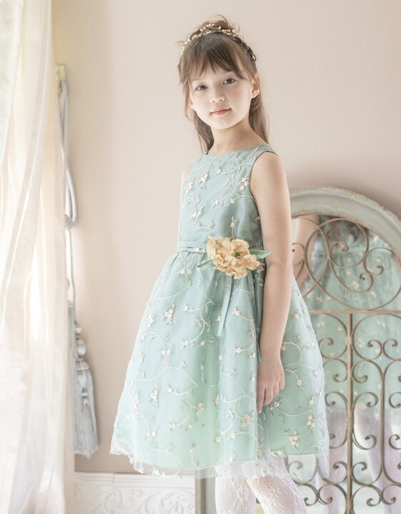 楽天市場】【送料無料|入学卒業最終セール超目玉】刺繍チュールドレス  