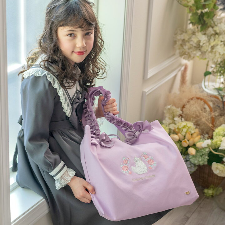 楽天市場】【入学卒業最終セール目玉】猫刺繍レッスンバッグ 女の子 