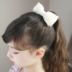【処分セール】シフォンリボン ヘアゴム お受験 袴　セレモニー【メール便送料無料】黒 紺　喪服にも シフォンリボンヘアゴム アクセサリー ヘアアクセサリーキッズ 子供服 女の子 入学式 オケージョン セレモニー YUP4《メール便優先商品》キャサリンコテージ