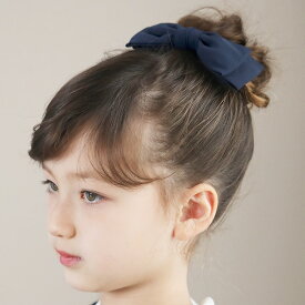 【メール便送料無料】リボン ヘアゴム 黒 紺 お受験 セレモニー 喪服にも シフォンリボンヘアゴム アクセサリー ヘアアクセサリーアクセサリーキッズ 子供服 女の子 入学式 オケージョン セレモニー YUP4《メール便優先商品》キャサリンコテージ