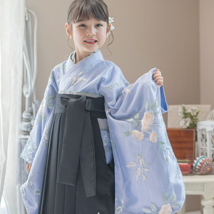 楽天市場】【目玉セール】卒業式 キッズ 簡単刺繍チュール袴セット 