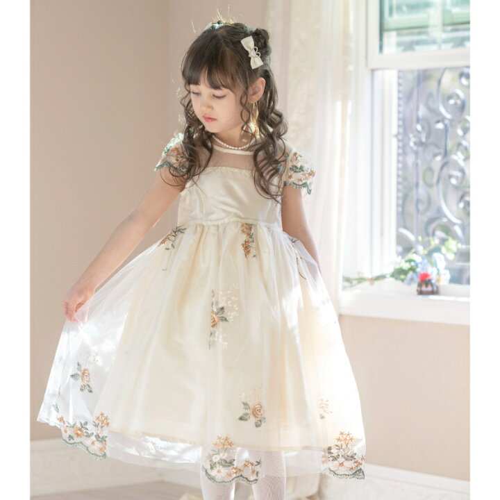 楽天市場】【新作セール】刺繍チュールレースフェアリードレス  