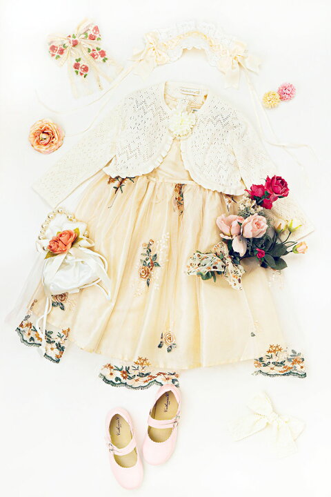 楽天市場】【新作セール】刺繍チュールレースフェアリードレス  