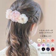 ヘアクリップ 髪飾り 2点セット 女の子 【セール】 【メール便送料無料】 キッズ 子供 2点セット お花 フ…
