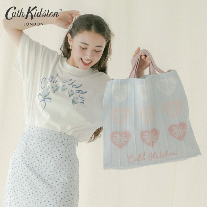 キャスキッドソン ニット ハンドバッグ KNT365 Barney柄 Cath Kidston 